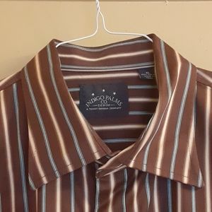 TOMMY BAHAMA CO. INDIGO PALMS MENS DRESS SHIRT